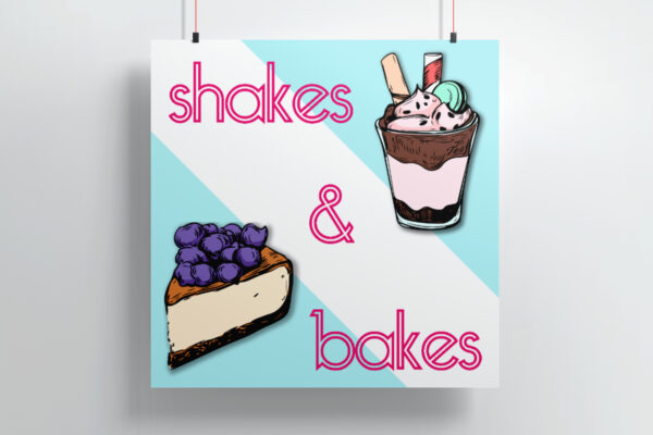 Aluminum Sign mockup on neutral background