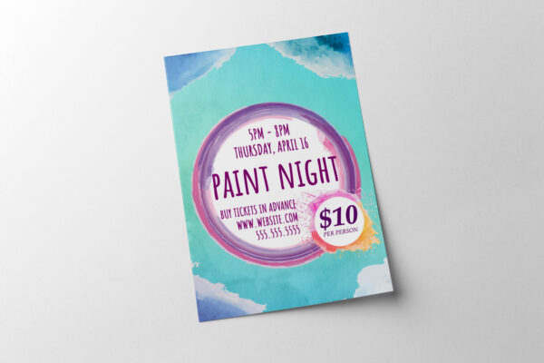 Static Cling mockup on neutral background